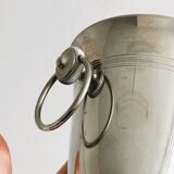 Small silver metal ice bucket