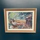 Original Oil On Canvas – “The Harbor Arches” – Vintage & Framed – 80 × 62 Cm (31.5" × 24.4")