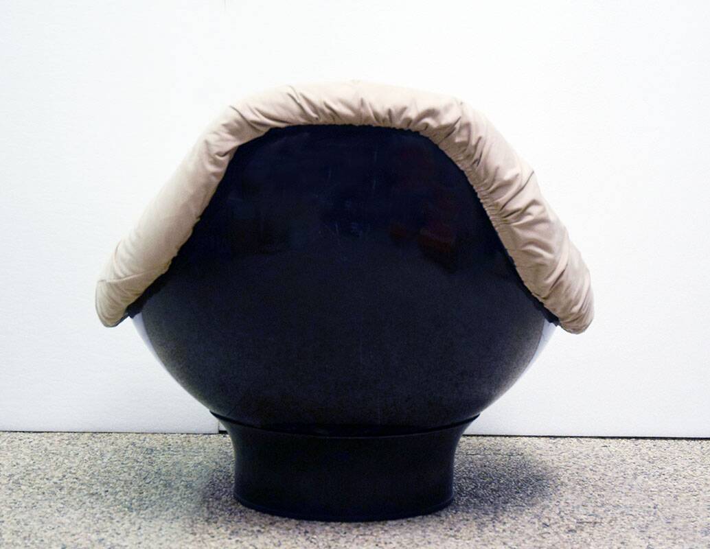 Armchair with pouf 'Rodica' design Mario Brunu for Comfort 1970s