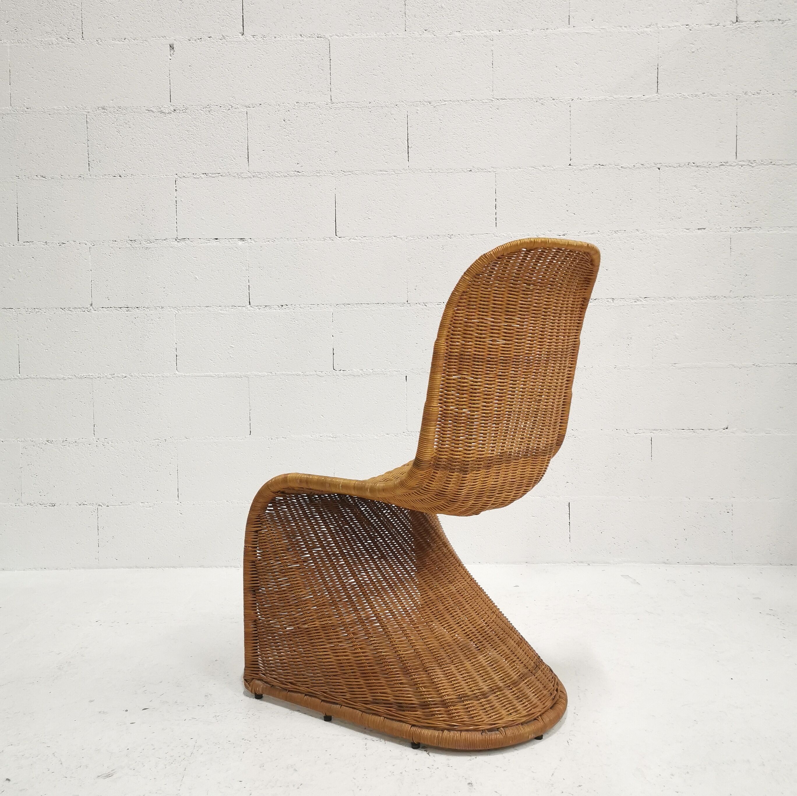 Wicker S chair, 1970