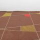 Big Geometric Design Carpet or Rug, 1959