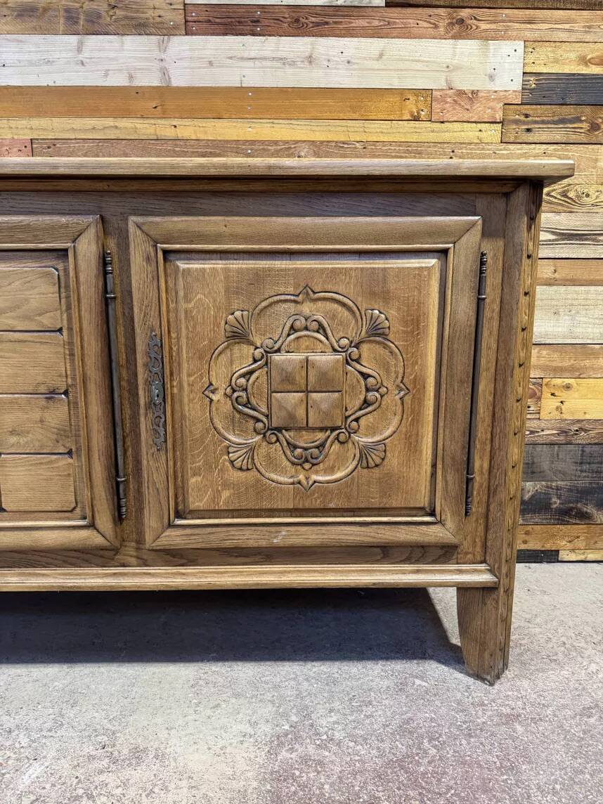Large Art Deco sideboard in oak - Modernist Design 1950