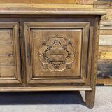 Large Art Deco sideboard in oak - Modernist Design 1950