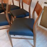 Set of 6 Consorzio Sedie Friuli B series chairs