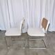 Set of 2 Vintage Cesca Chairs: Marcel Breuer Chrome & Cane, 1970s Mid-Centu