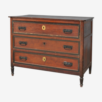 Dresser of epoch Louis XVI Walnut