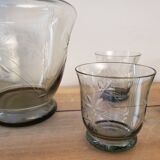 Carafe and 50's glasses