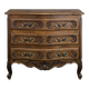 Commode néo rustique galbée richement sculptée