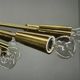 Kamenický Šenov 28-Light Brass Sputnik Chandelier, Czechoslovakia, 1970s