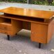 Scandinavian desk from the 50s/60s in wood 130cm