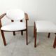 Vintage armchair with footstool, 1960s