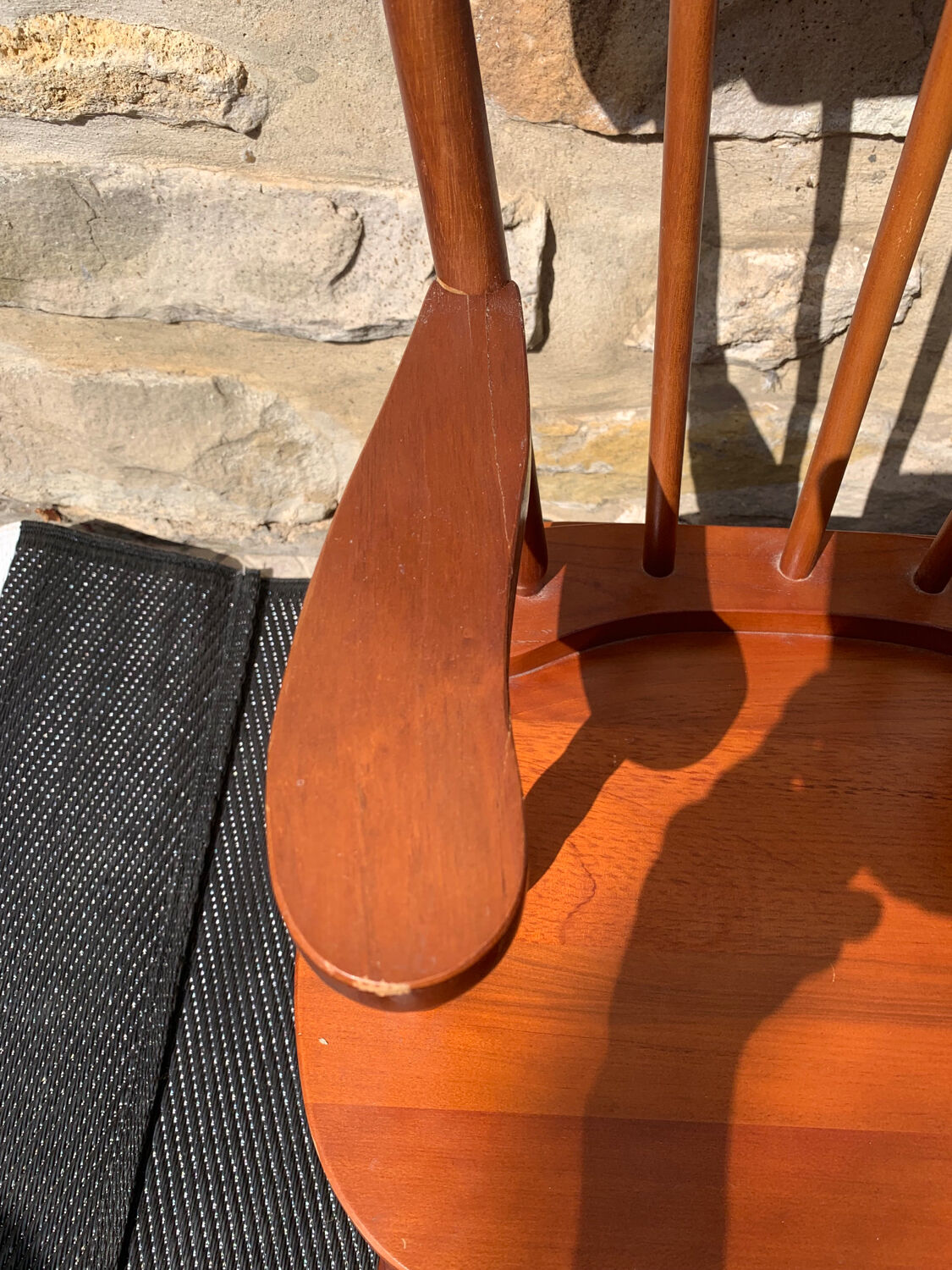 Wooden children's rocking chair