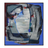 Jozef Mees, Lyrical Abstract Oil on Panel 1978