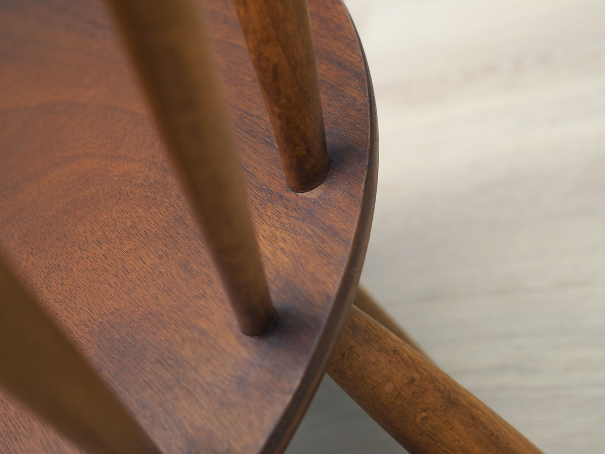 Chaise danoise en hêtre par  Illum Wikkelsø pour Niels Eilersen, années 1960
