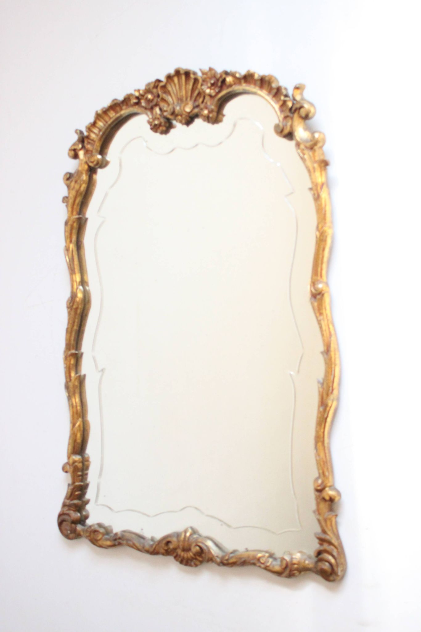 Antique gilded mirror, Neo Rococo, 19th century