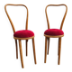 2 x rare bentwood side chair 1960s