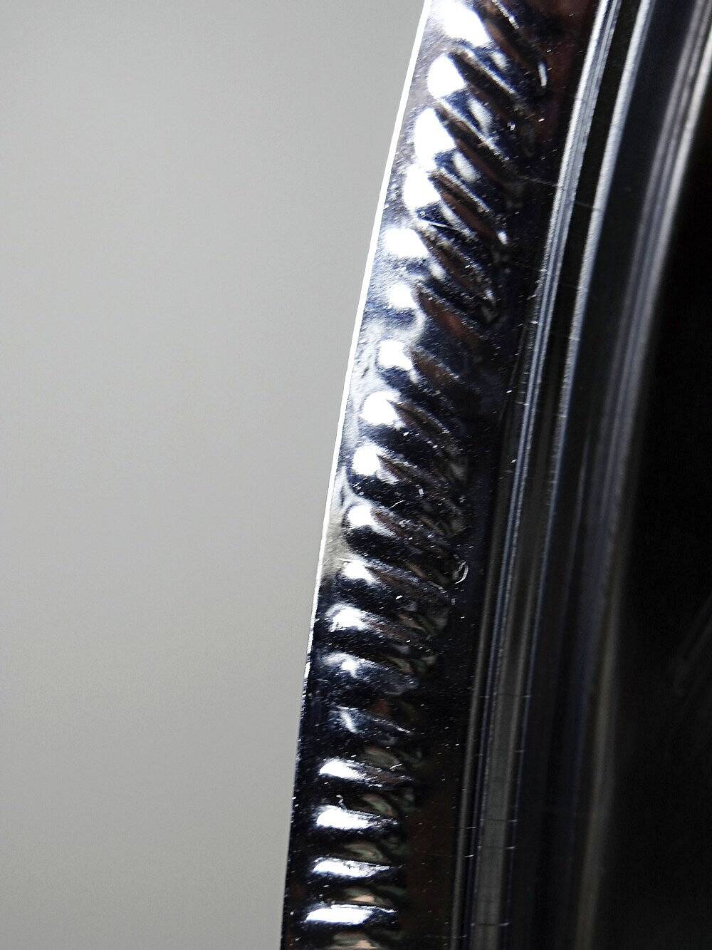 Beurrier en métal argenté/inox vintage années 1960-1980 style rococo