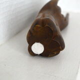 Carved wooden baguier hand