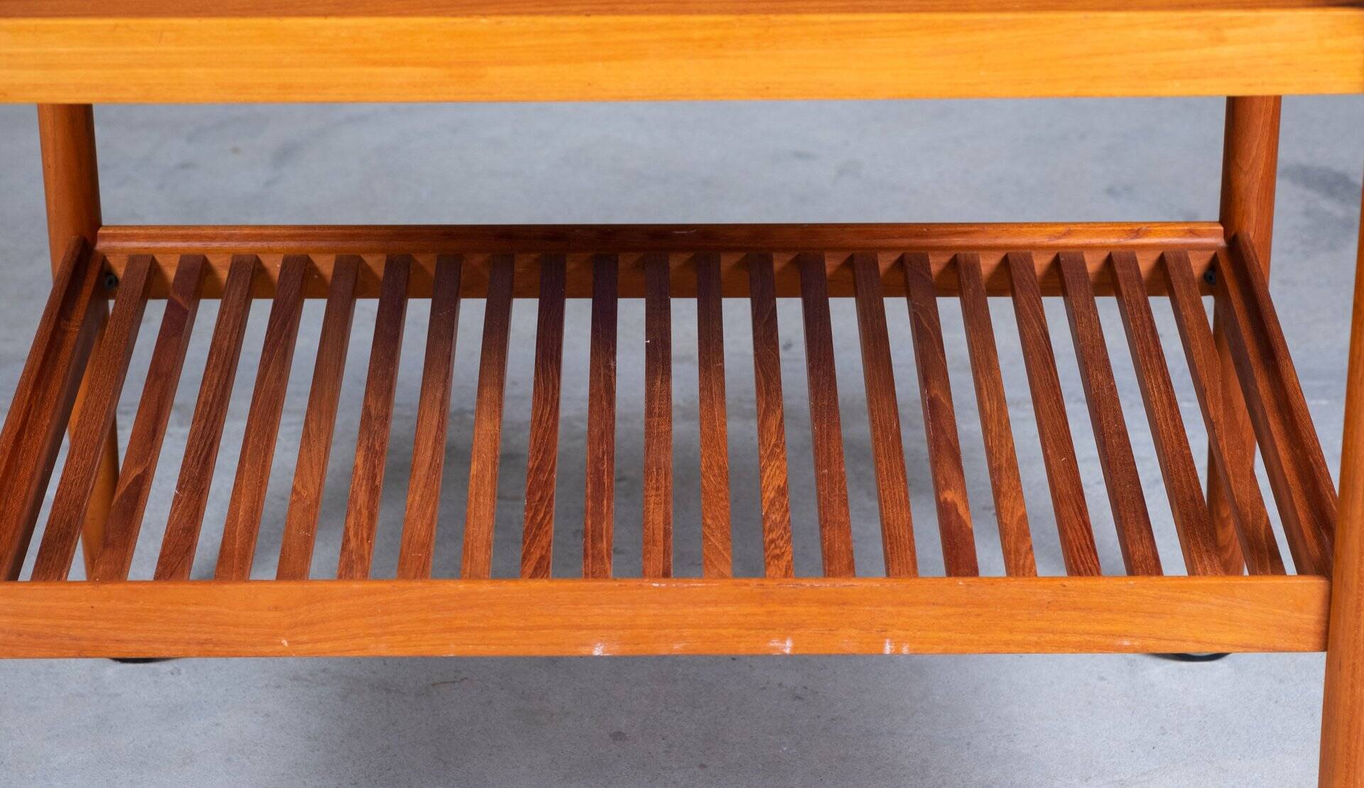 Mid-Century Teak Serving Trolley, Denmark, 1960s