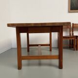 Set of table and 4 chairs, 60s mountain furniture