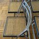Set of 4 Italian folding chairs with caning.