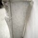 Louis XV style fireplace in veined white marble, 20th century.