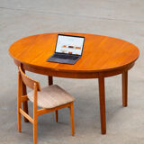 Scandinavian table in blond teck 1960