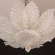 Ischia, Murano Clear trasparent Vintage Glass Ceiling Light, 1970s