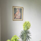Charcoal framed portrait