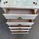 Commode Louis XV chiffonnier shabby chic relooké 1950