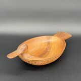 Carved wooden duck cup – Nordic folk art – 19th century
