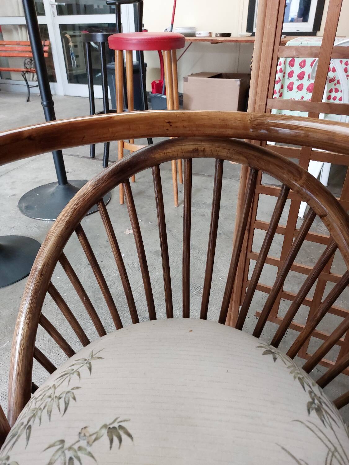 Vintage rattan garden furniture