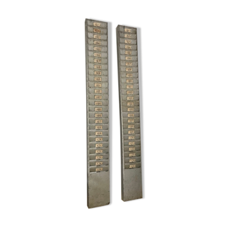 Set of two factory scoreboards