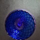 Vintage cobalt blue glass vase Empoli