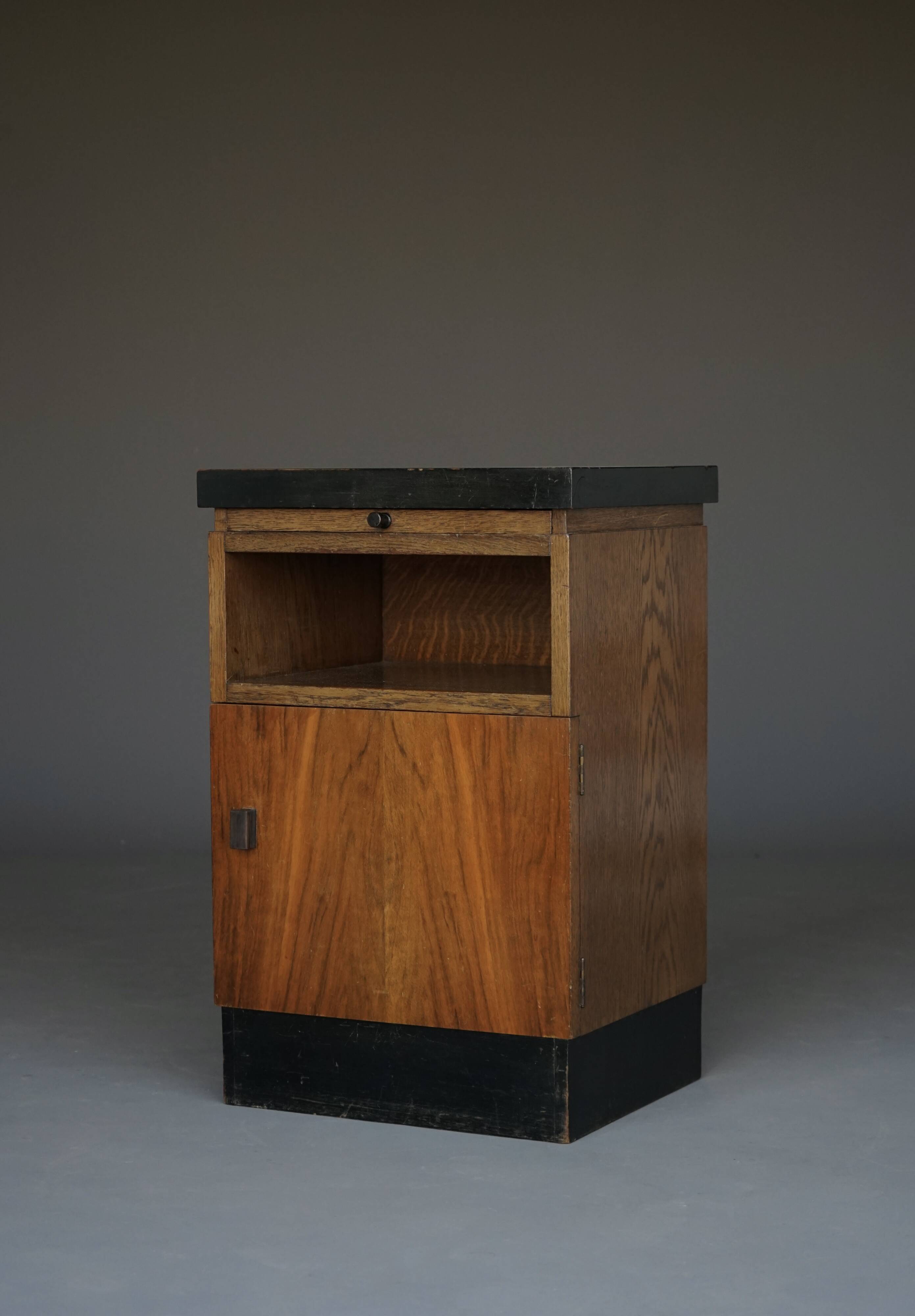 Art Deco or Haagse School Nightstand by H. Pander & zn., 1930s