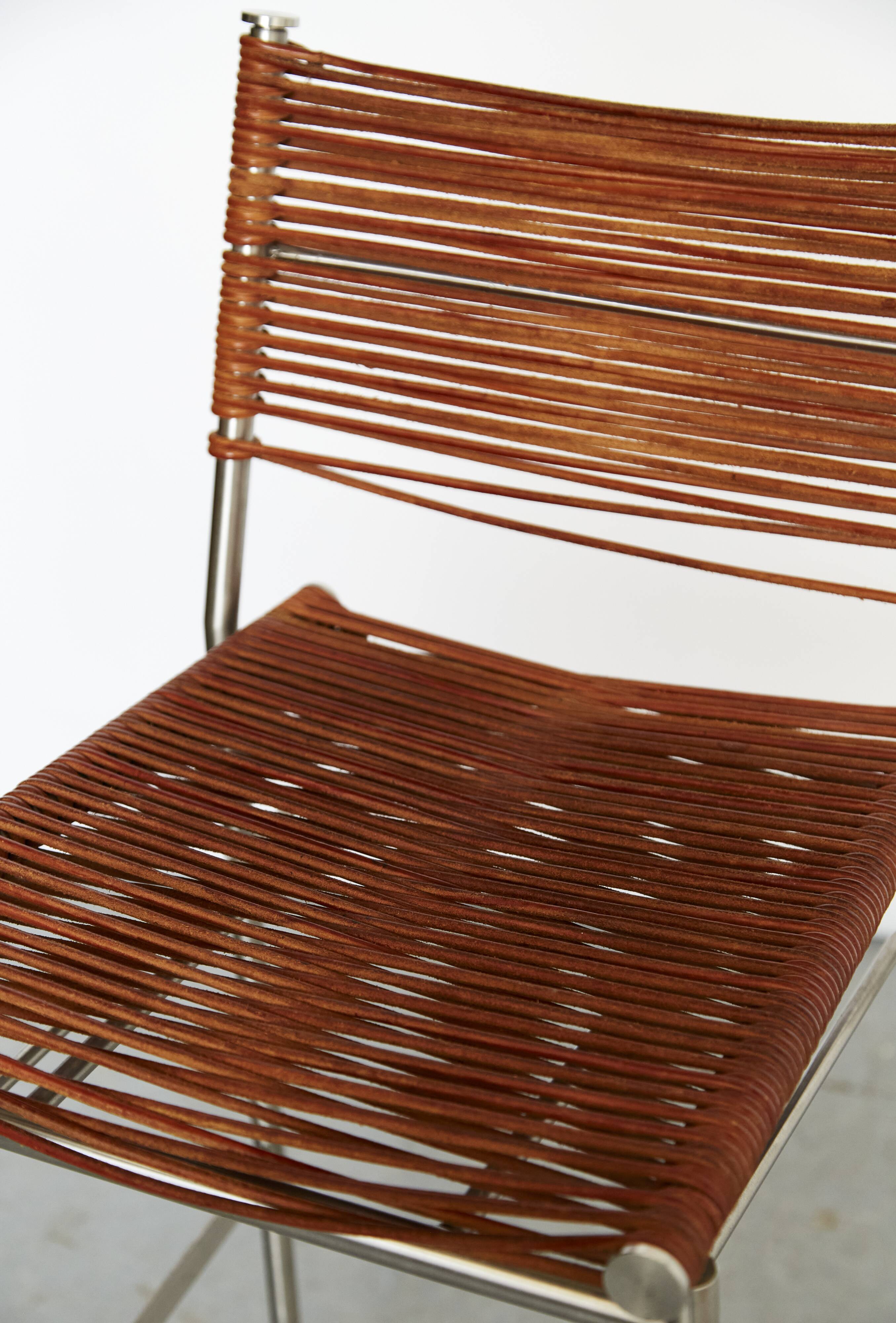 Pair of Tito Agnoli Barstools "MissB" for Pierantonio Bonacina