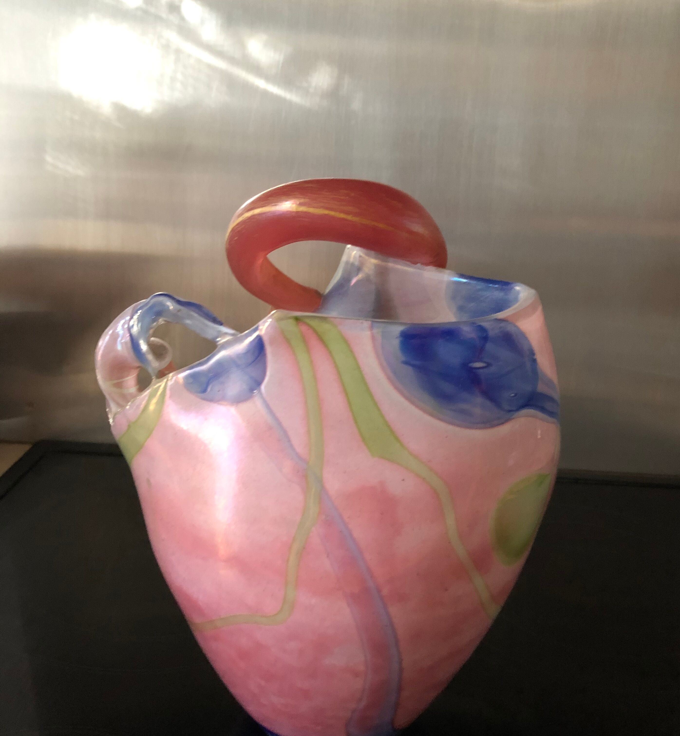 Vase sculpture en forme de coeur