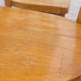 Series of 4 chairs of bistrot restaurant old 1950