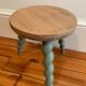 Painted tripod stool