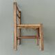 Chaise pour enfant vintage en corde et bois