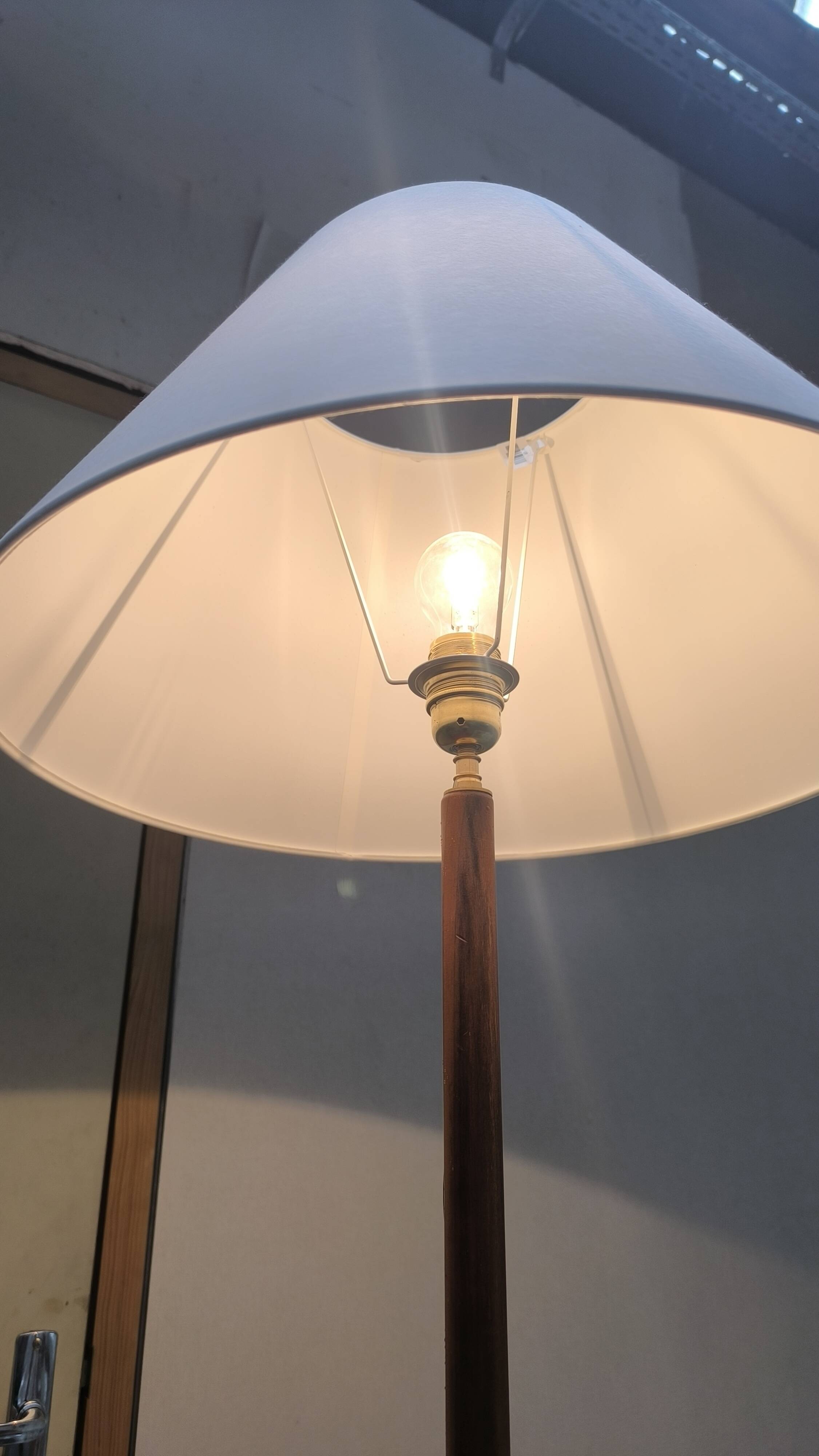 Scandinavian teak floor lamp 1960