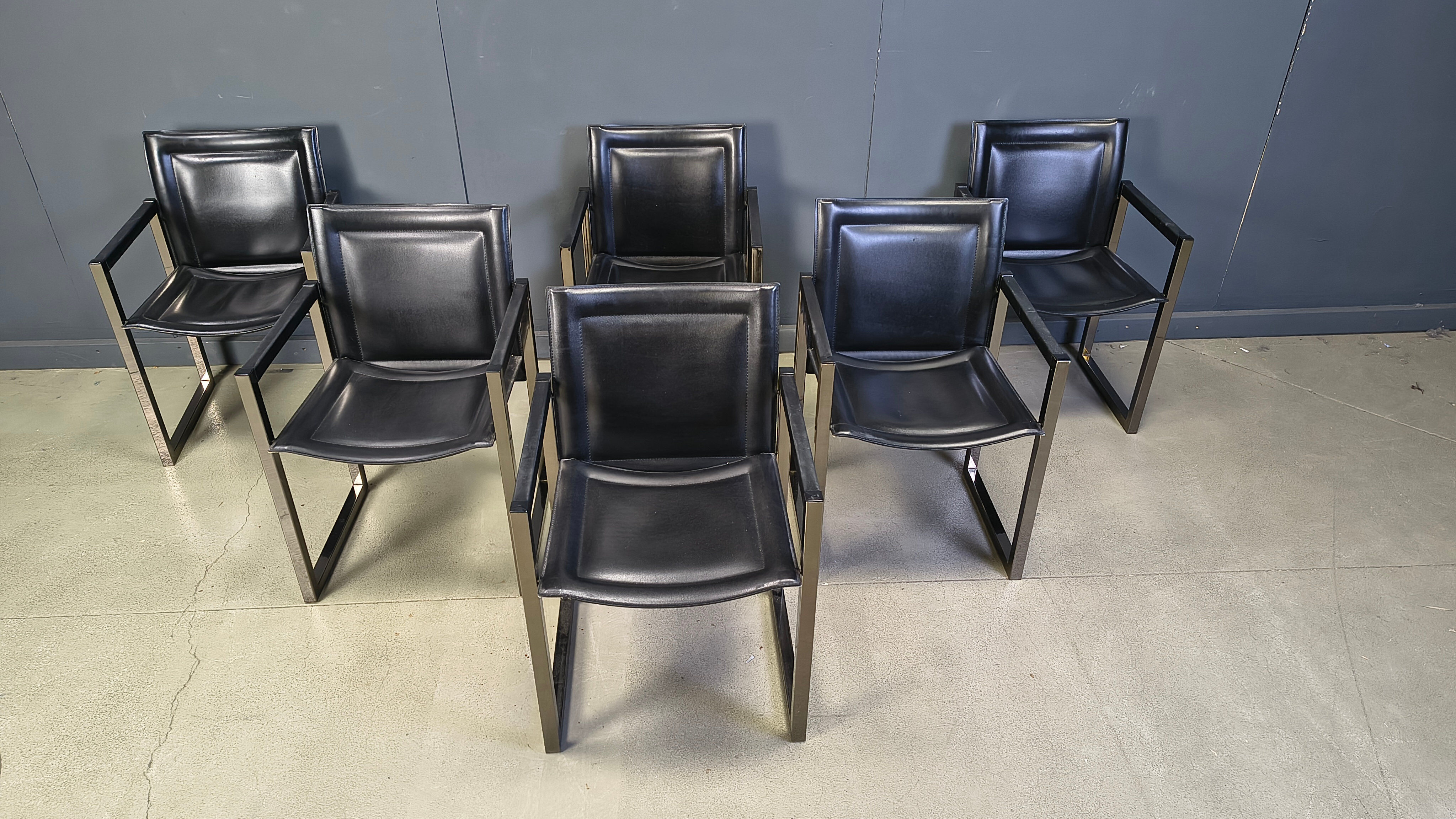 Vintage dining chairs by Arrben, 1980s