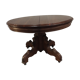 Table round central leg extensions oak end 19 th
