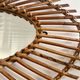 Vintage rattan mirror