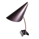 Chrome and black lacquered metal desk lamp, design by Josef Hurka, Napako, 1950.