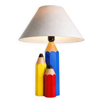 Post-modern lamp "Crayons de couleur" by Pierre Sala France 1980