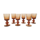 Amber foot glasses