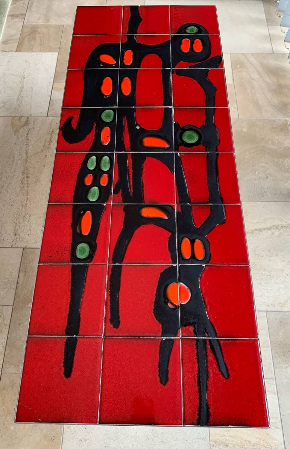 Adri style vintage ceramic coffee table