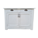 Low Parisian buffet white, vintage, 40s