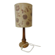 Table lamp vintage lampshade woven flowers
